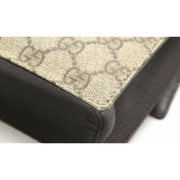 Gucci GG Plus GG Supreme Shoulder Bag Khaki Beige Brown - Picture 3 of 9